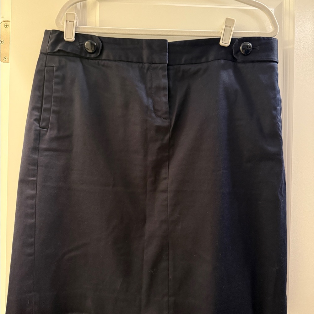 J. Crew Navy A-Line Skirt
